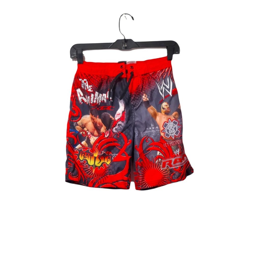 WWE John Cena Graphic Youth Swim Trunks 6/7